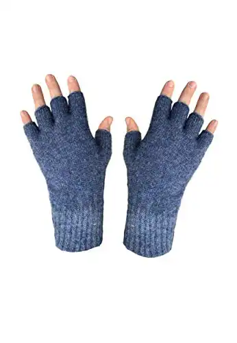 Genuine Merino Wool Fingerless Gloves